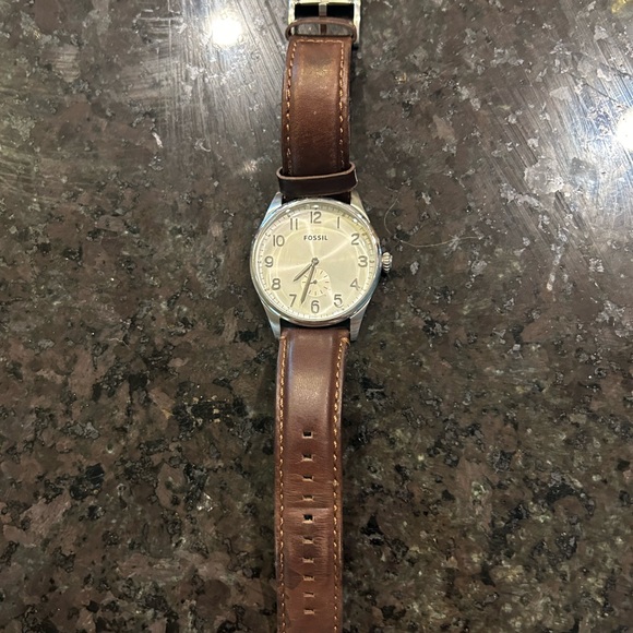 Fossil The Agent Silver Watch - Picture 2 of 3